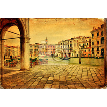 Фотообои на стену с ретро Венецией