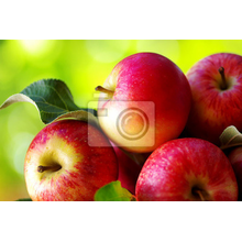 Фотообои на стену с красными яблоками