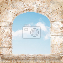 Фотообои - Каменное арочное окно