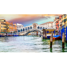 Фотообои с видом на мост в Венеции