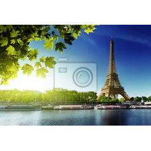 Фотообои - р.Сена в Париже с Эйфелевой башней