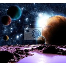 Фотообои на стену с планетами