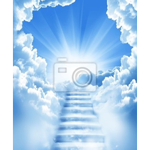 Фотообои с лестницей в небо (креативный стиль)