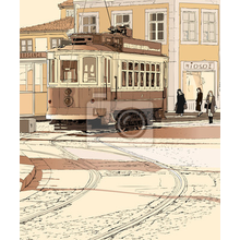 Арт-обои - Трамвай в Португалии