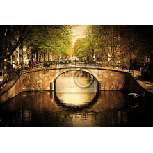Фотообои - Романтический мост в Амстердаме