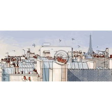 Арт-обои - Крыши Парижа
