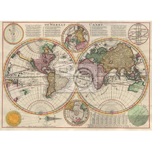 Фотообои на стену - Антикварная карта мира