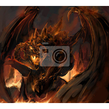 Фотообои - Коричневый дракон