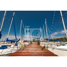 Фотообои - Парусные лодки в гавани