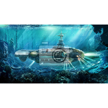 Фотообои - Фантастическая подводная лодка