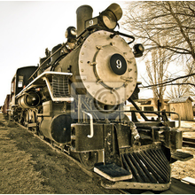 Фотообои - Мощный ретро локомотив