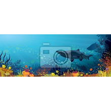 Фотообои - Рисунок подводного мира