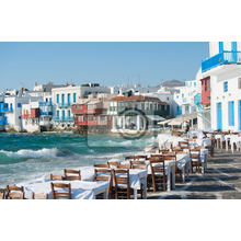 Фотообои — Кафе у море в Греции