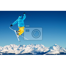Фотообои - Лыжник в высокогорье