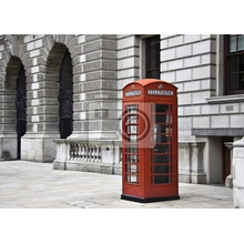 Фотообои - Улица в Лондоне с телефоном