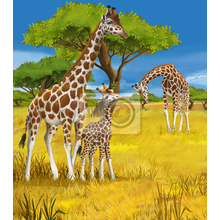 Детские фотообои с жирафами