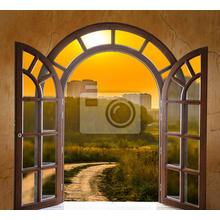 Фотообои для стен - Арочное окно