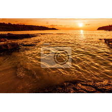 Фотообои с морским пейзажем на закате