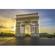 Фотообои с триумфальной аркой на закате
