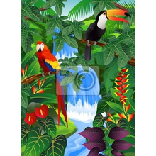 Детские фотообои - Тропические птицы