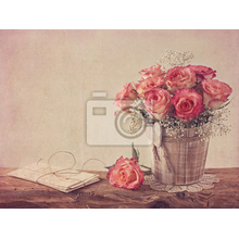Фотообои с пастельными розами