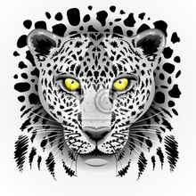 Арт-обои с рисунком леопарда