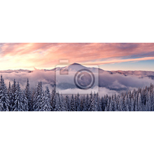 Фотообои - Зимний горный пейзаж