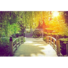 Фотообои - Садовый мост