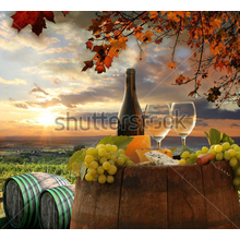 Фотообои с виноградом - Осенний пейзаж
