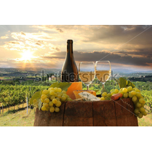 Фотообои для кухни с виноградом (пейзаж)