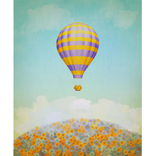 Арт-обои — Пейзаж с воздушным шаром