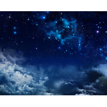 Фотообои - Красивое ночное небо со звездами