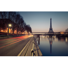 Набережная ночного Парижа — Фотообои на стену