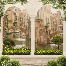 Фреска старые арки архитектура Венеции