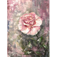 Фреска с розой на стену