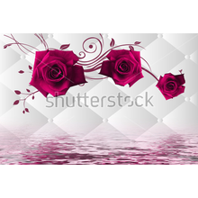 3Д Фотообои с розами