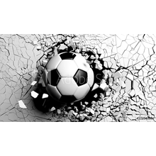 Фотообои 3D с футбольным мячом