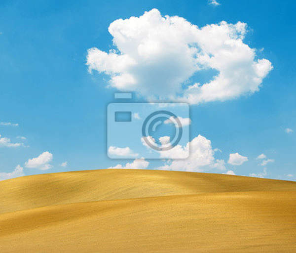 Фотообои - Песочные дюны и голубое небо артикул 10000699