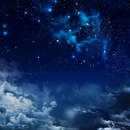 Фотообои - Красивое ночное небо со звездами