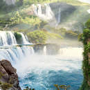Фотообои с водопадом вертикальные